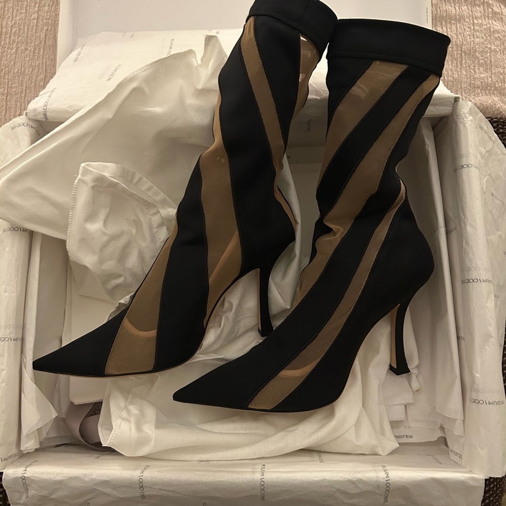 Jimmy Choo X Mugler Sock Boots